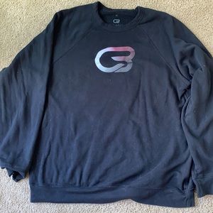 Black CycleBar ombré crew neck sweatshirt